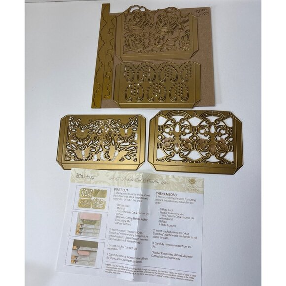 Anna Griffin Pretty Pockets Cut & Emboss Dies Cricut Cuttlebug Crafts - Picture 7 of 15